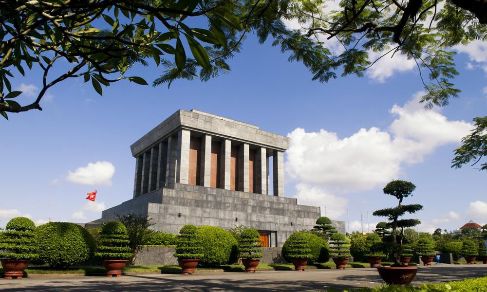 Hanoi best things to do & travel guide Ho Chi Minh Mausoleum in Hanoi with grand architecture and gardens