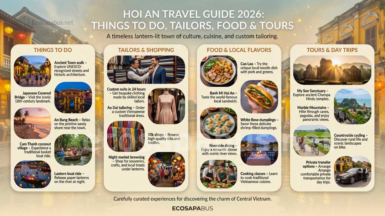 Hoi An Travel Guide 2026: Things to Do, Tailors, Food & Tours Hoi An Travel Guide 2026Things to Do Tailors Food Tours