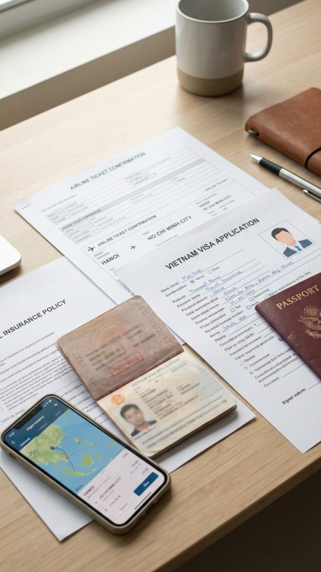 Privacy Policyok Travel documents and passport for Vietnam visa