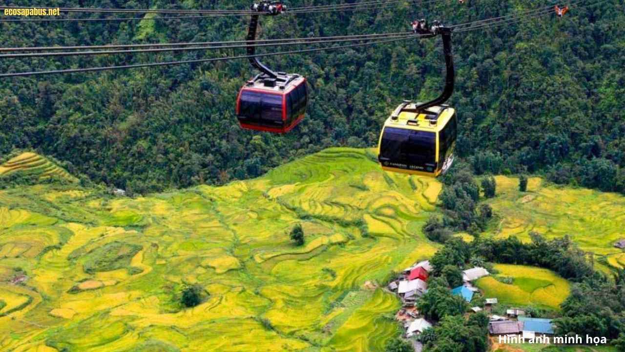 Enjoy the gorgeous view beneath the cable car window Fansipan