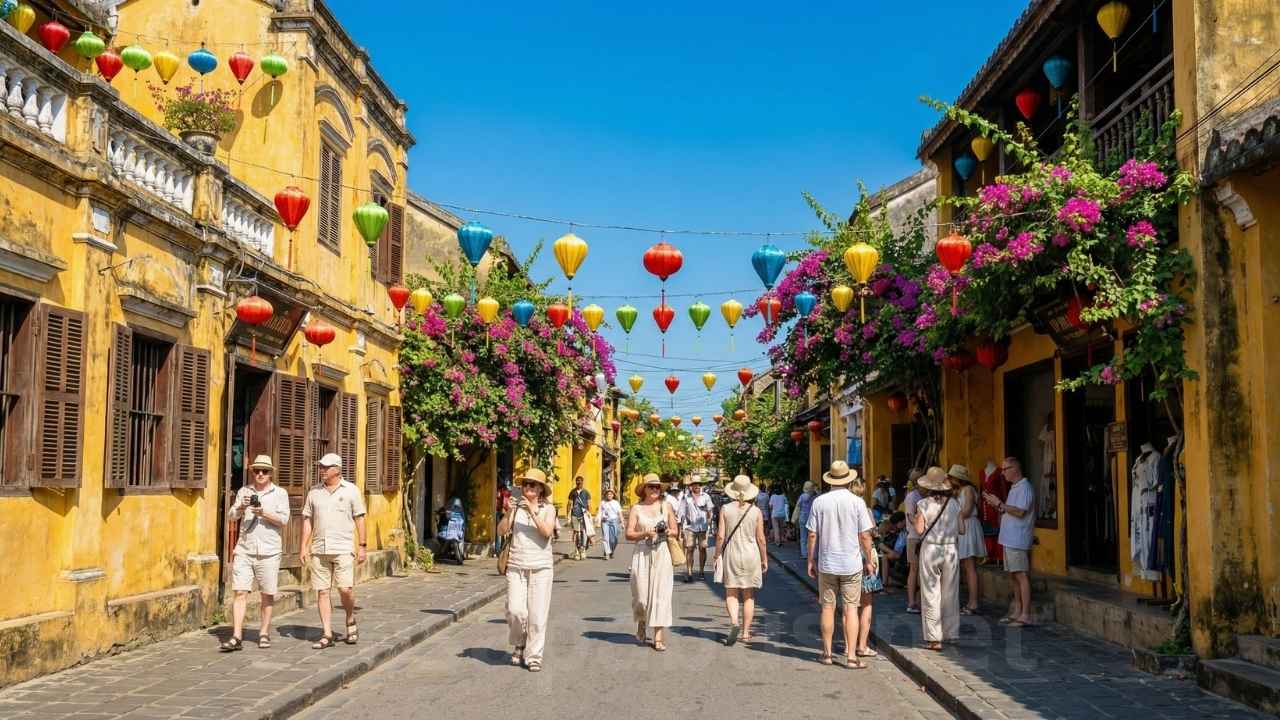 Basket boat tour Hoi An coconut forest day trip — EcoSapa Bus central Vietnam tour