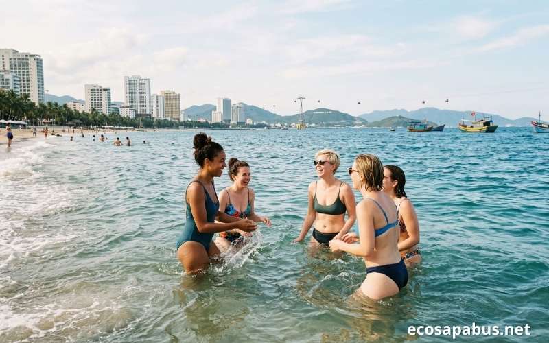 Nha Trang 6km crescent bay beach Vietnam