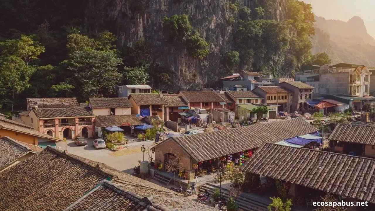 Dong Van ancient stone town old quarter Pho Co Vietnam Ha Giang