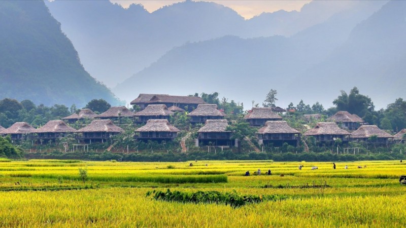 Admire The Unique Wooden Stilt Houses In Lac Village