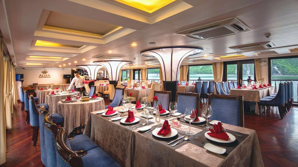 Alisa Premier Cruise restaurant and onboard dining area