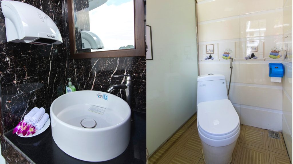 Alova Premium Cruise bathroom with bathtub on Alova Premium Cruise