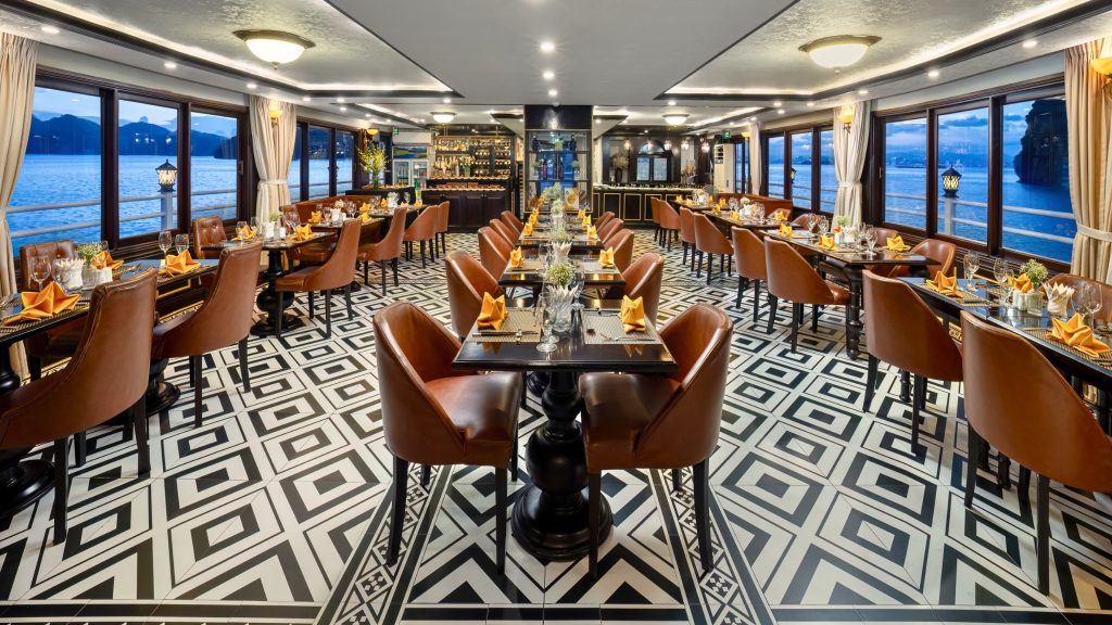 Athena Royal Cruise restaurant and onboard dining area