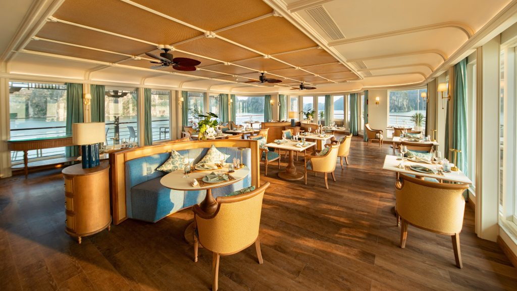 Bhaya Soul Cruise restaurant and onboard dining area