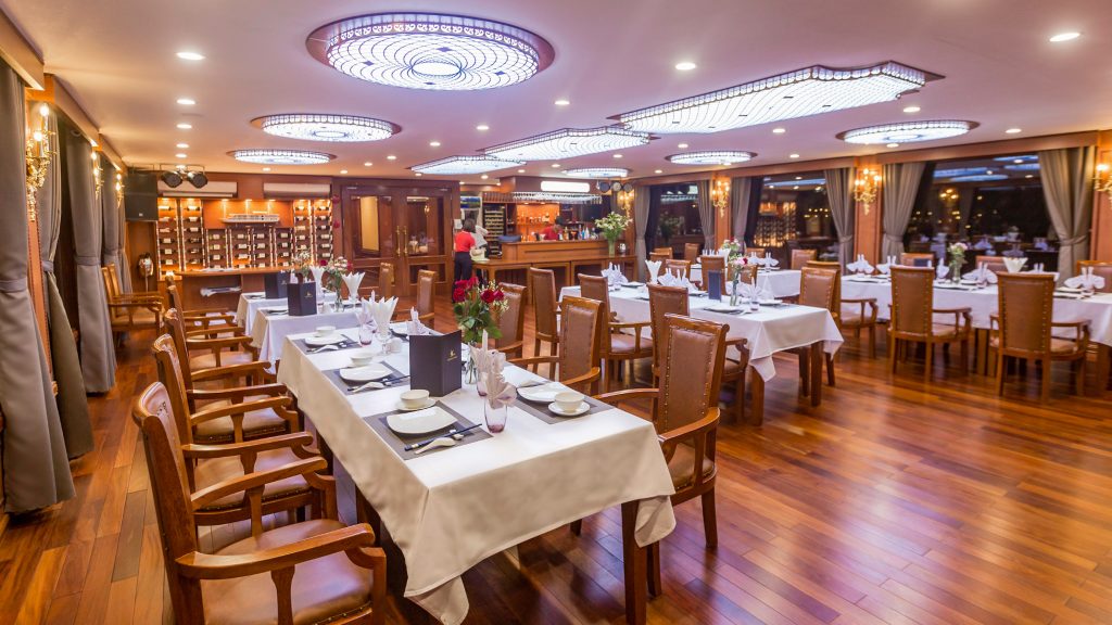 Calypso Cruise restaurant and onboard dining area