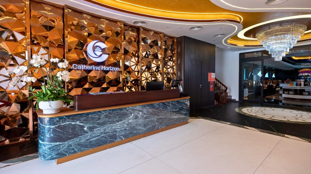 Catherine Horizon Cruise lounge and bar area on board