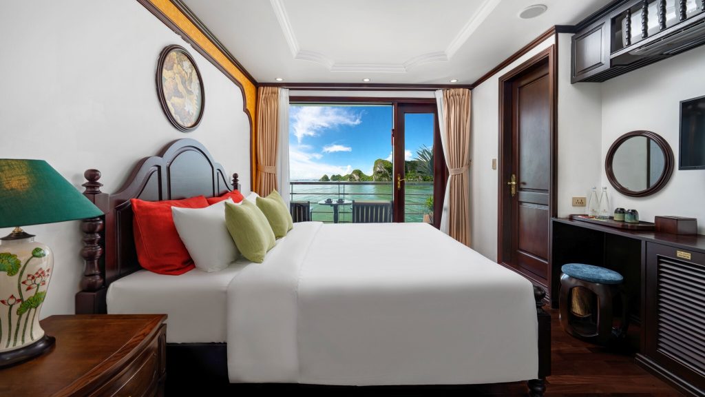 Cycad Cruise private balcony with bay view on Cycad Cruise
