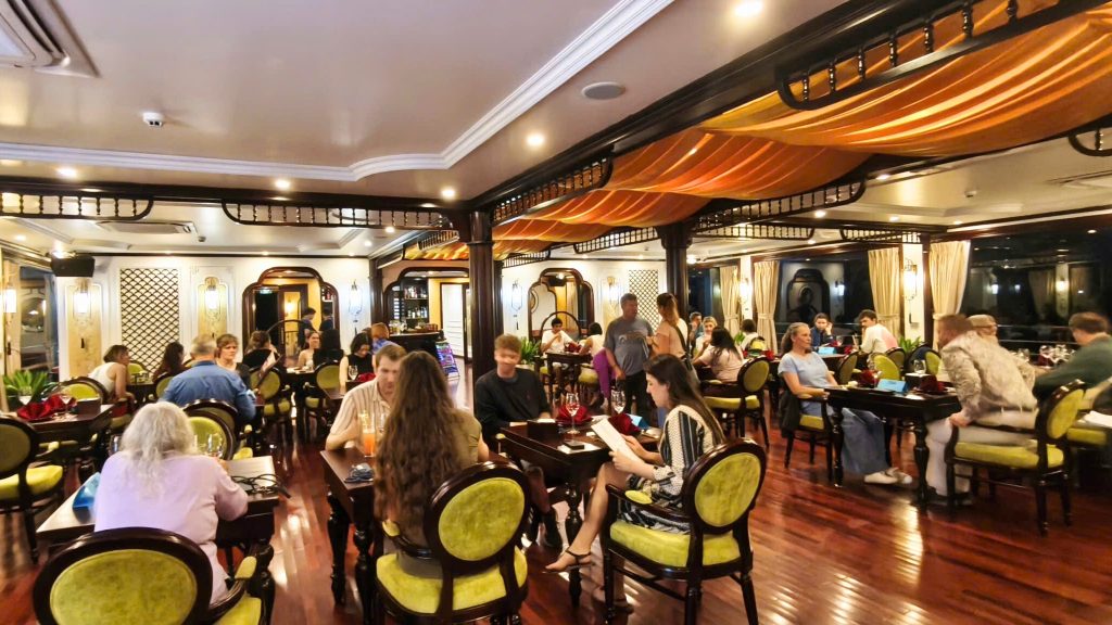 Cycad Cruise restaurant and onboard dining area