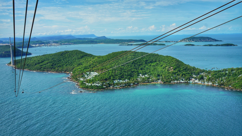 Embark On The Scenic Journey To Hon Thom Island By Cable Car