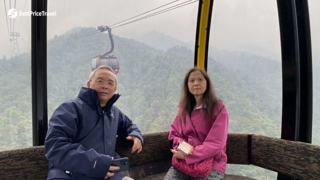Enjoy The Gorgeous View Beneath Via The Cable Car Window in Fansipan Cable Car