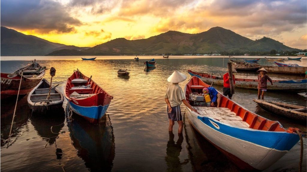 Experience A Boat Trip On Tam Giang Lagoon At Sunset in Immersive Experience in Wet Rice Culture and Rural Life