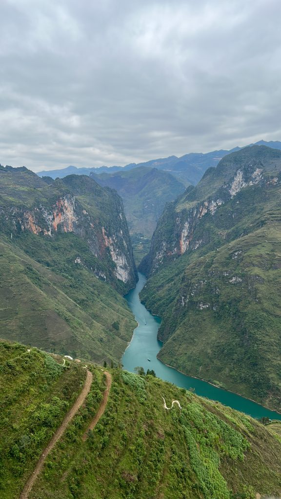 Mountain landscape at Ma Pi Leng Pass in Ha Giang