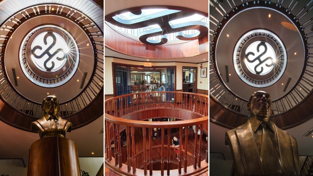 Heritage Binh Chuan Cruise lounge and bar area on board