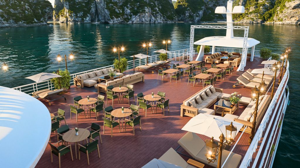 Larissa Cruise onboard experience in Bai Tu Long Bay