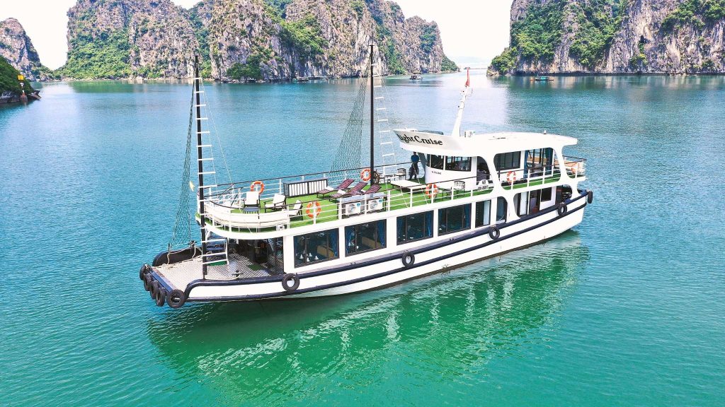 Light Day Cruise sailing through Halong Bay