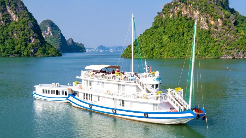 Melody Private Cruise sailing through Halong Bay
