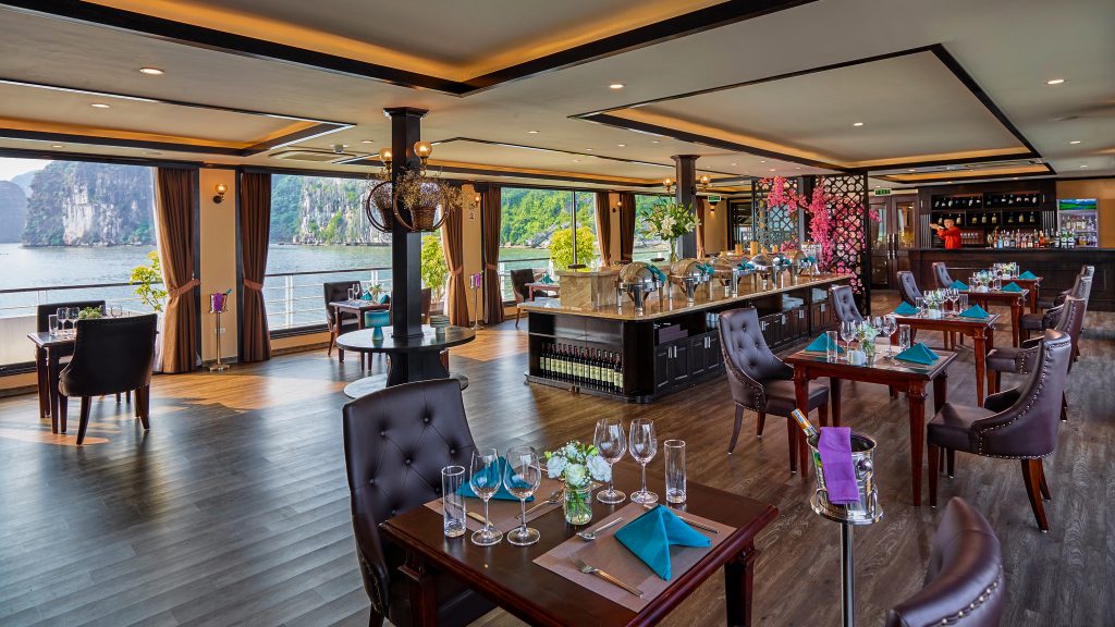Mon Cheri Cruise restaurant and onboard dining area