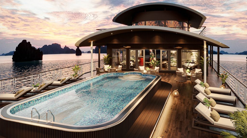 Nostalgia Sails sailing through Lan Ha Bay - Cat Ba Island