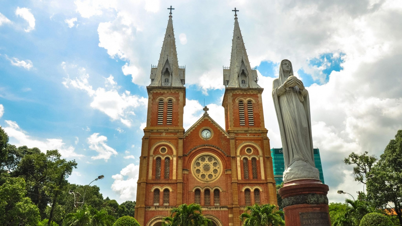 Observe Notre Dame Cathedral A Classical French Colonial Building