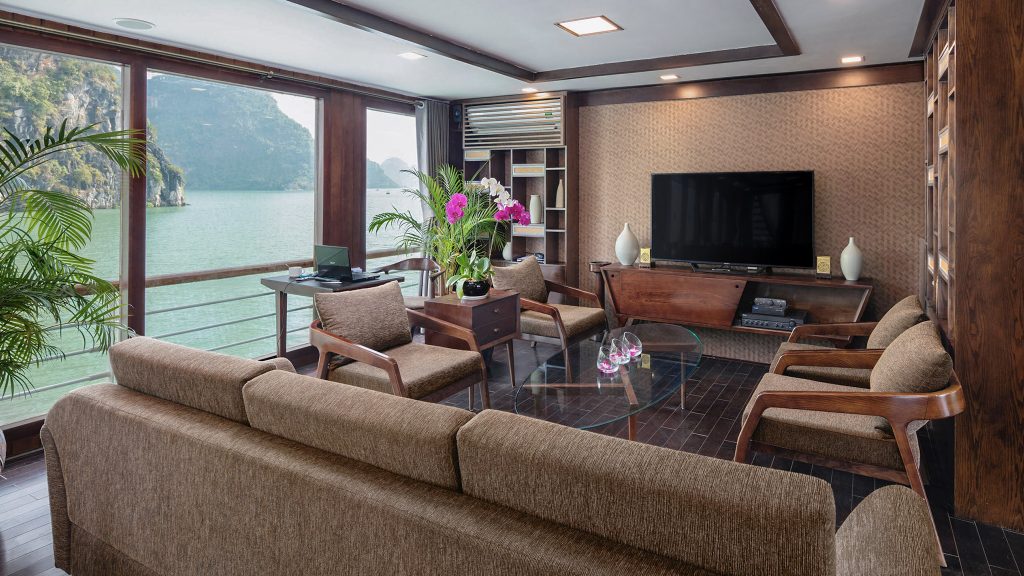 Orchid Classic Cruise restaurant and onboard dining area
