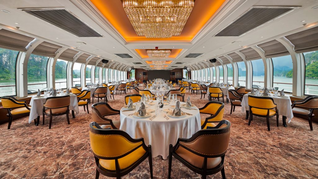 Paradise Delight Cruise restaurant and onboard dining area