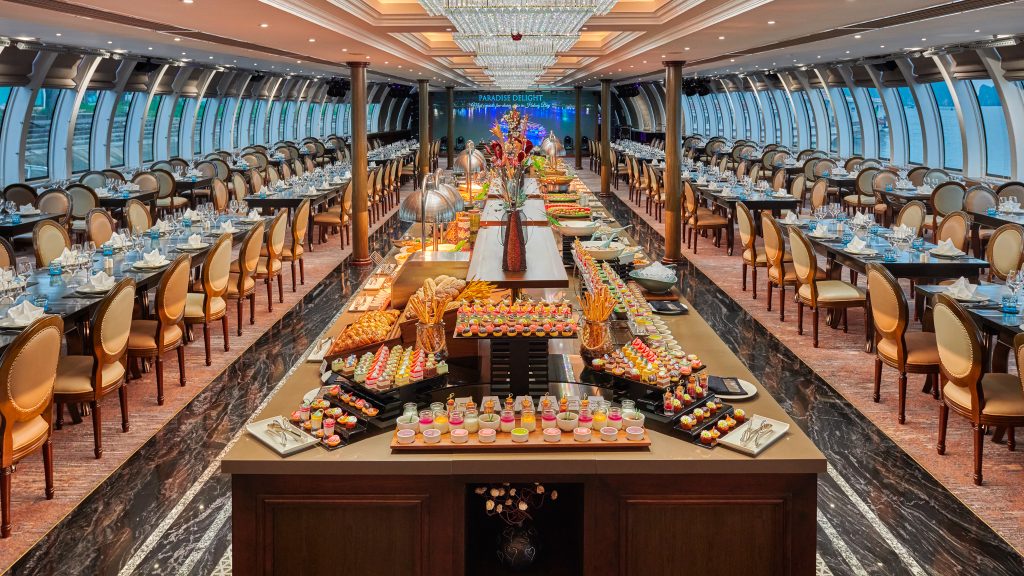 Paradise Delight Cruise restaurant and onboard dining area