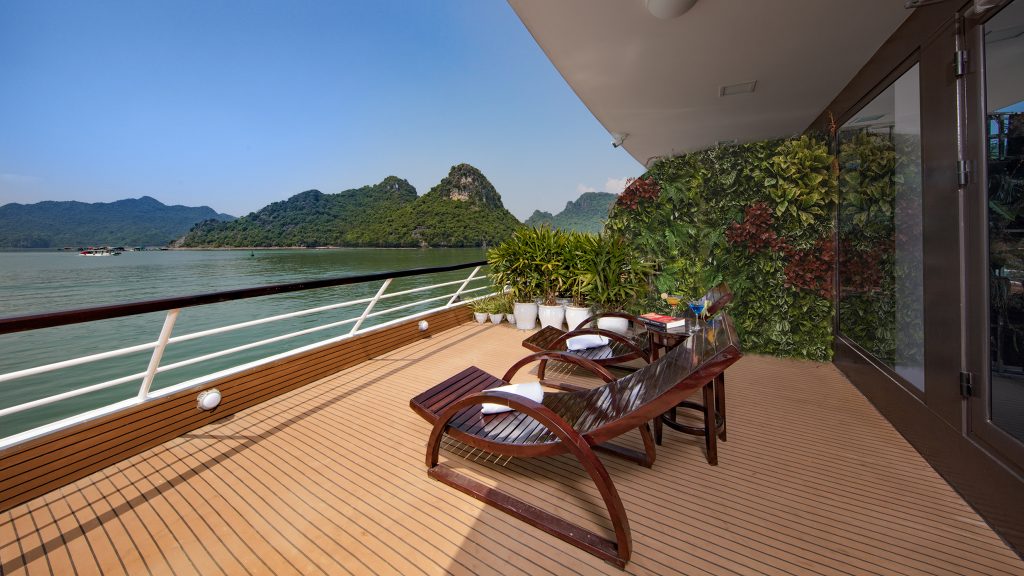 Scarlet Pearl Cruise private balcony with bay view on Scarlet Pearl Cruise