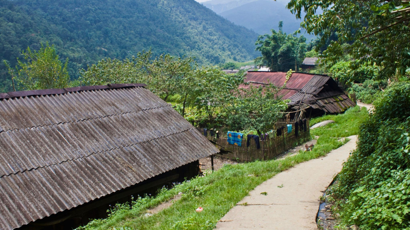 Sin Chai Village Is A Little Community Located Beneath The Magnificent Hoang Lien Son Mountain Range