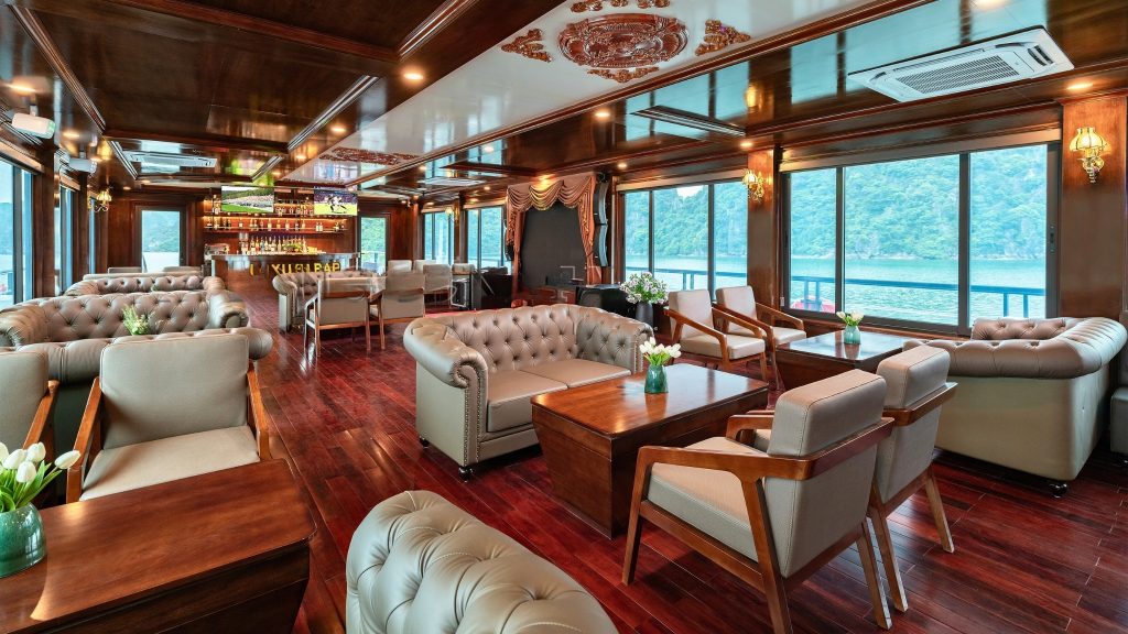 Sonata Day Cruise lounge and bar area on board